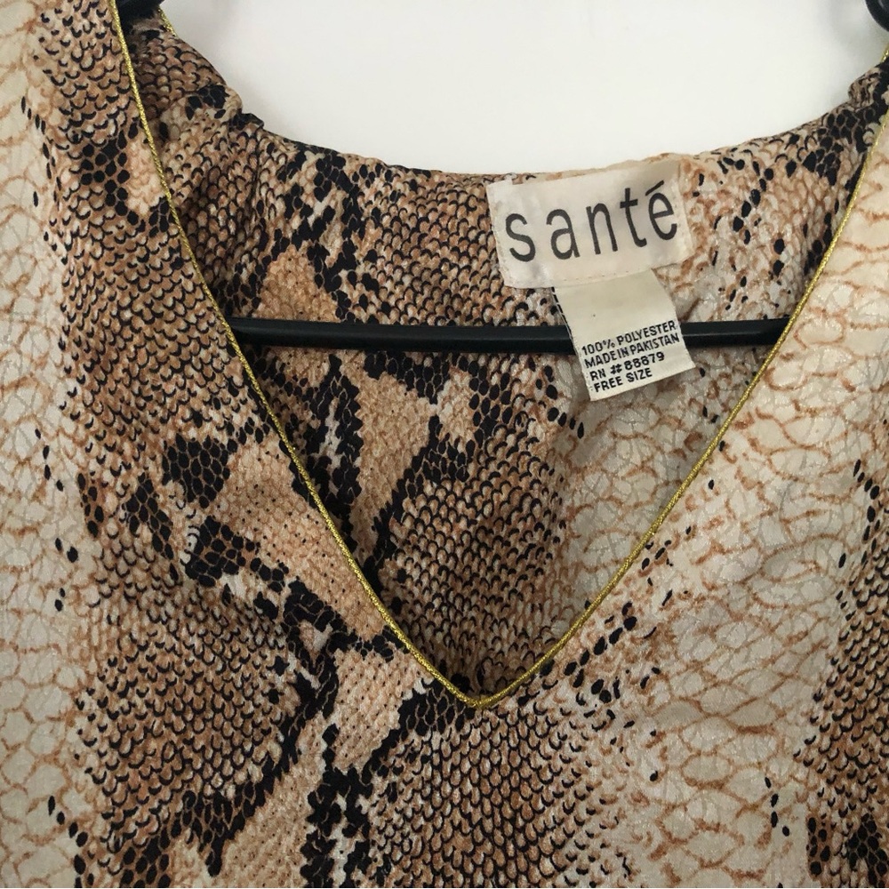 Animal print kaftan